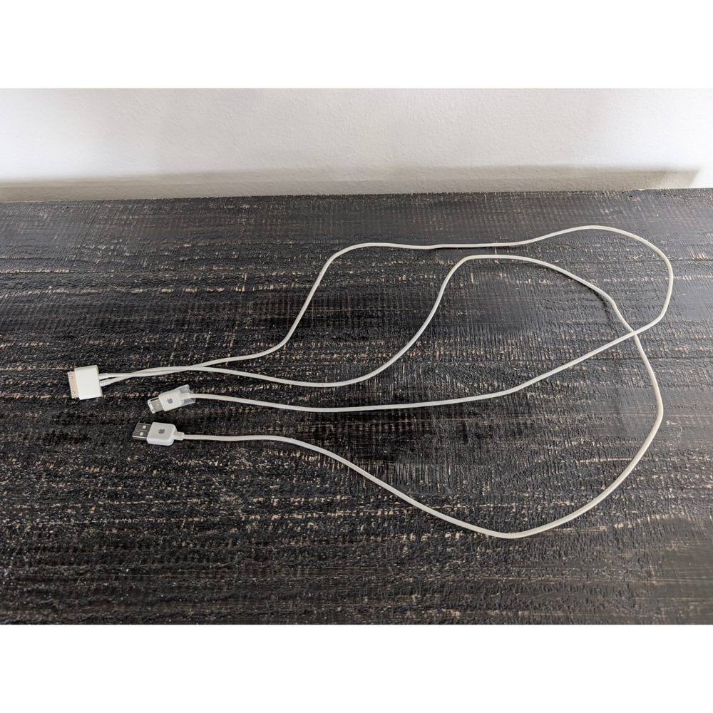 Apple Dock Connector to FireWire Dual USB 2.0 Y Cable for iPod -White (M9126G/A)